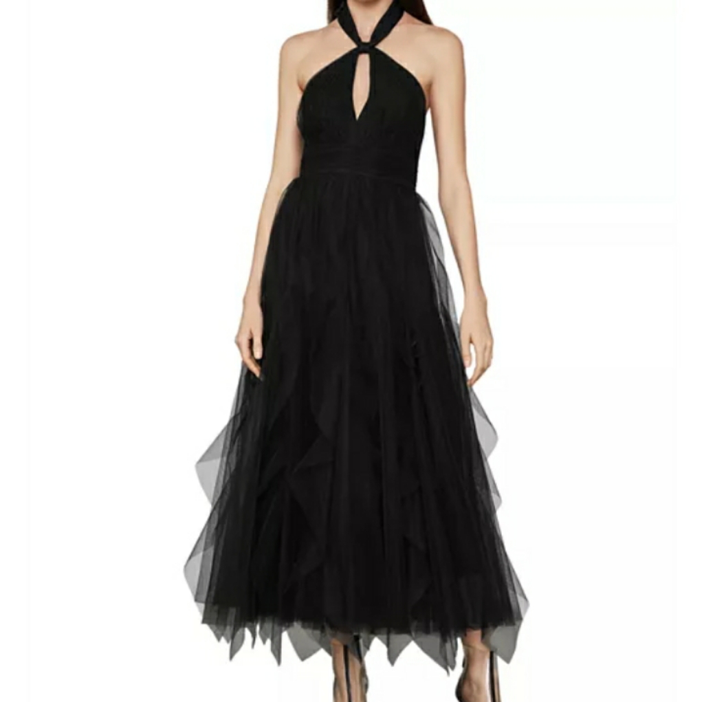 Nwt! Bcbg Maxazria Halter Tulle Dress
